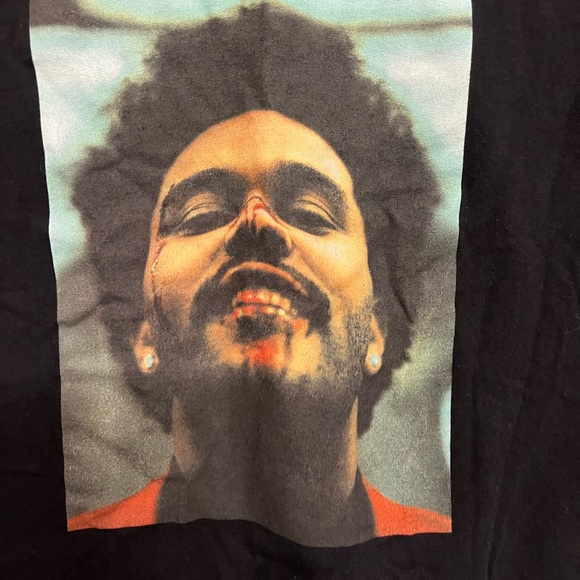 The Weeknd “After Hours” XO Graphic T-Shirt Black Tour Style Tee - Picture 3 of 4